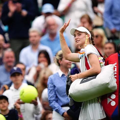 Elena Rybakina back in Wimbledon quarter-finals after Anna Kalinskaya withdraws