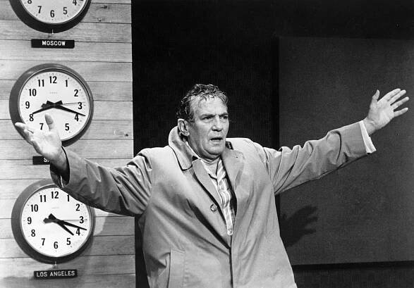 Editorial use only. No book cover usage.
Mandatory Credit: Photo by United Artists/Kobal/Shutterstock (5881695i)
Peter Finch
Network - 1976
Director: Sidney Lumet
United Artists
USA
Scene Still