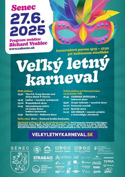 Veľký letný karneval - program už od 13:30