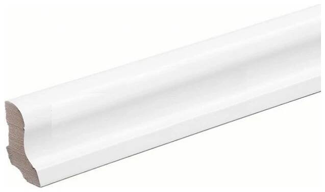 ASKO Podlahová lišta MDF hladká bílá 20 x 40 x 2400 mm