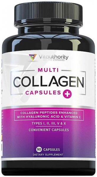 Multi Collagen Capsules - Collagen Peptides Pills - Vitauthority