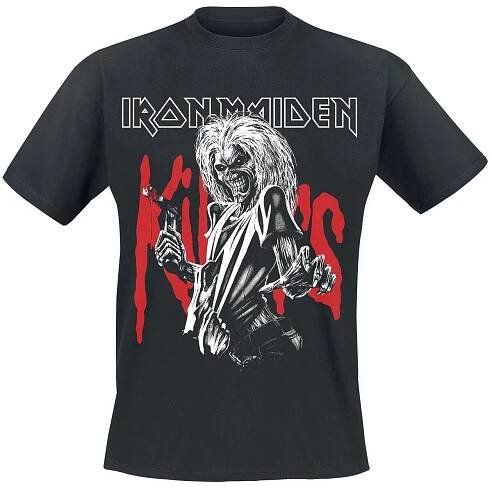 Iron Maiden Killers Eddie Large Graphic Tričko černá
