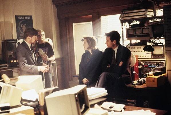 Bruce Harwood, Dean Haglund, Gillian Anderson, David Duchovny - Akta X - MBE - Z filmu
