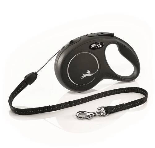 Flexi New Classic S lanko 8 m/12 kg černé