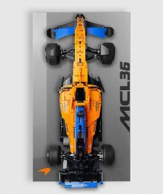 Wall display for LEGO® Technic 42141 McLaren F1 "Pur Gris" Edition