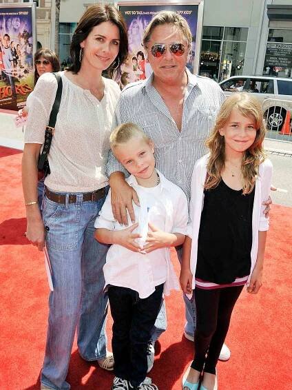Don Johnson, Kelley Phleger and kids Jasper and Atherton arrive at the premiere of Warner Bros.' 