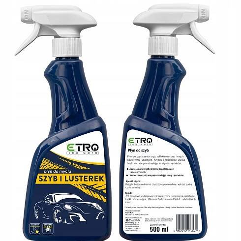 Automobilový čistič skel zrcátek Etro 500 ml