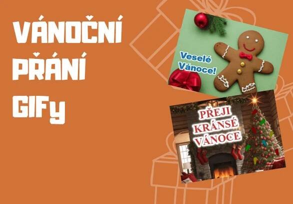 Originální a vtipné vánoční přání ve formě animovaných GIFů
