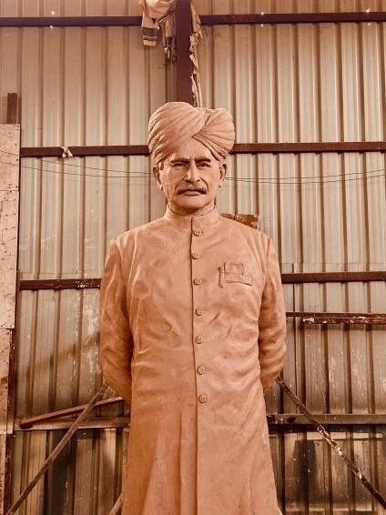 Sir Chhotu Ram Ji Clay Statue