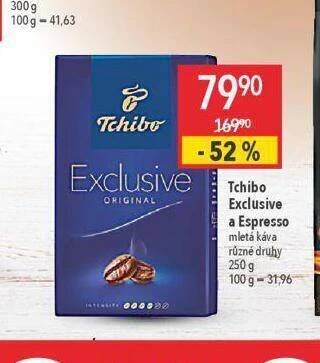Globus Tchibo exclusive a espresso mletá káva nabídka