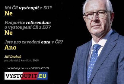 Jiří Drahoš, prezidentský kandidát 2018 • VYSTOUPIT.eu