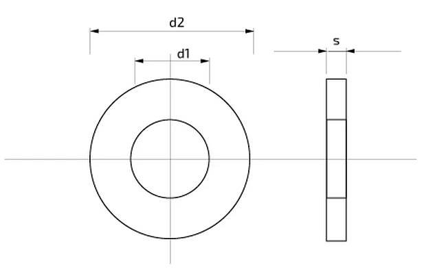 Podložka rovná DIN 125, průměr 15 | PRO-DOMA - Stavebniny PRO-DOMA | Váš dodavatel stavebních materiálů
