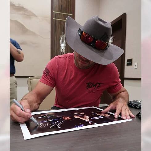 Cowboy Cerrone Signed UFC Fight Night Cejudo vs Dillashaw Image