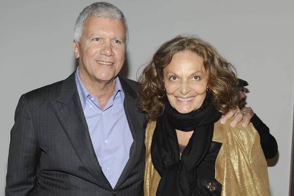 Larry Gagosian and Diane von Furstenberg