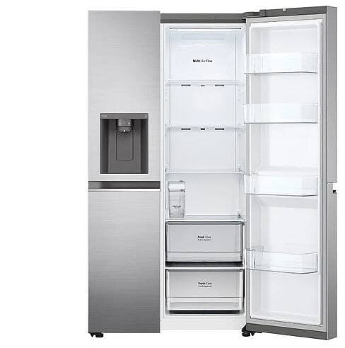 LG Americká chladnička | D | 635 l |  | Lineárny kompresor | Door cooling , front view empty, GSLV71PZTD, thumbnail 3