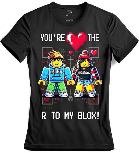 Chlapecké tričko Roblox Valentýnské Tričko R to My Blox, Roblox, skladem