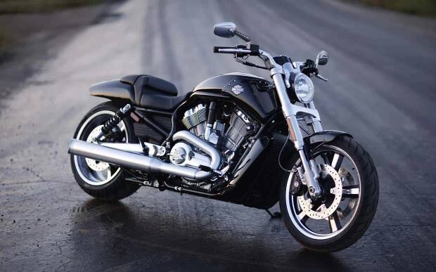 Harley Davidson Black Motorcycle Desktop Background