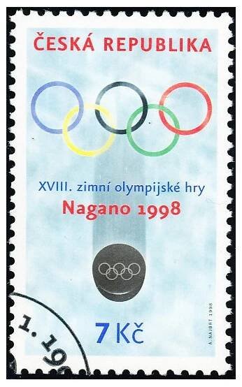 XVIII. zimní olympijské hry Nagano - razítkovaná známka - č. 167