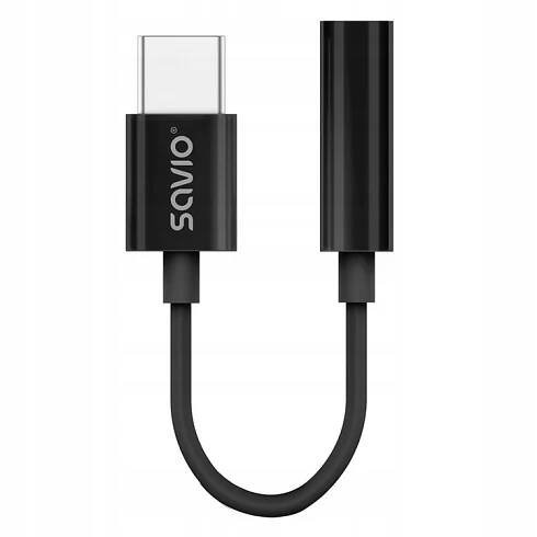 Datové redukce Savio Audio adaptér - USB-C Jack 3,5mm AK-74