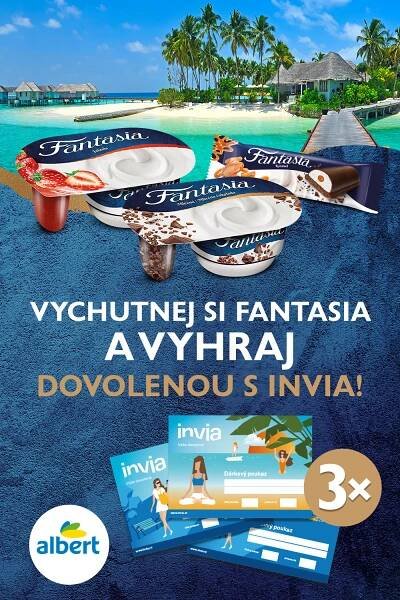 Danone soutěže | Vychutnej si Fantasia a vyhraj dovolenou s INVIA!