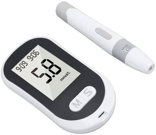 Systém pro monitorování hladiny glukózy v krvi Bez kódování Diabetické pomůcky Glukometr s 50 testovacími