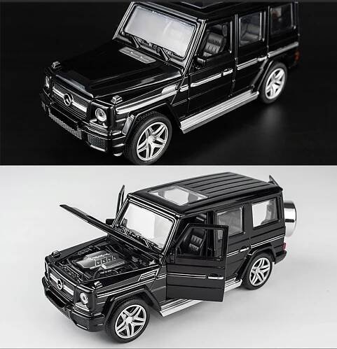 KRABIČKA+PODSTAVEC Autíčko pro děti, model auta Mercedes G65 1:32 Značka ostatní
