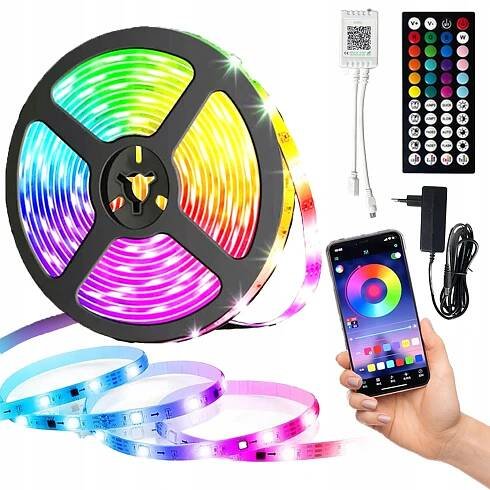 LED pásek Inteligentní Smart Home Bluetooth RGB CCT 5 m Dálkový Ovladač Aplikace