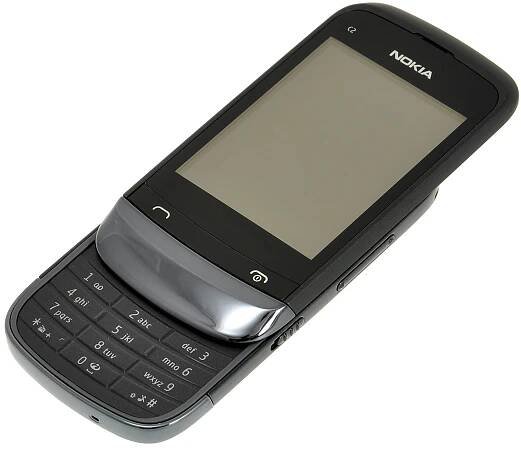 Nokia C2-02 Touch and Type Chrome Black