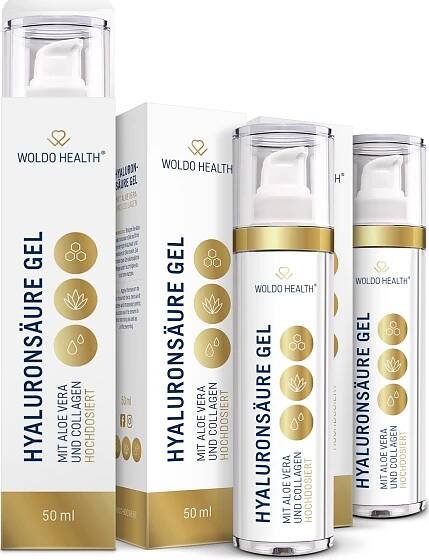 Woldohealth Kyselina hyaluronová s kolagenem a aloe vera gel
