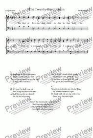 The Twenty-Third Psalm (TTB) - Download Sheet Music PDF file