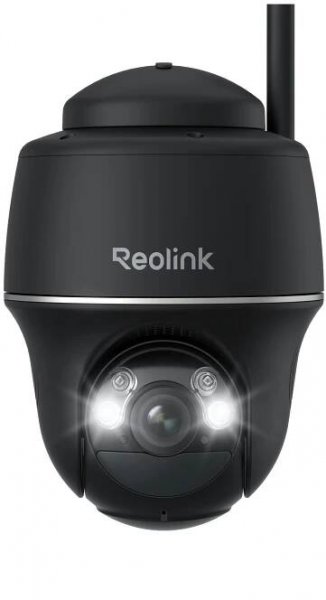 Reolink Argus PT Ultra, 4K 8MP venkovní bezpečnostní kamera na baterie, 2,4/5GHz WiFi, otáčení a naklápění, barevné noční vidění, inteligentní detekce, 2cestný zvuk, černá barva