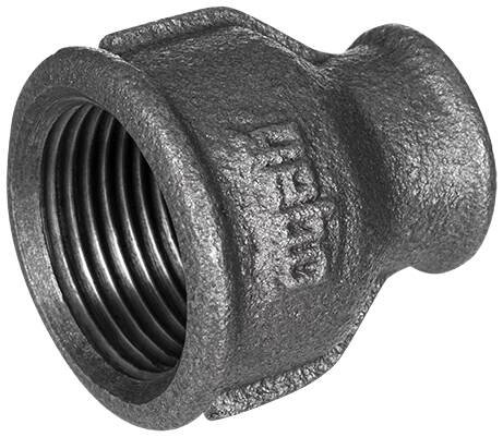 GEBO Platinum čierna spojka redukovaná 1/2"- 3/8" FF