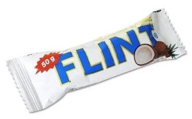 Flint Tyčinka kokosová s bílou polevou 50 g