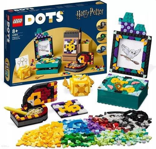 Obrázek produktu pro LEGO 41811 DOTS Sada na psací stůl Bradavice, DIY doplňky Harry Potter do školy, řemeslná sada dekorací a záplat, řemeslná sada hraček Mosiak pro děti