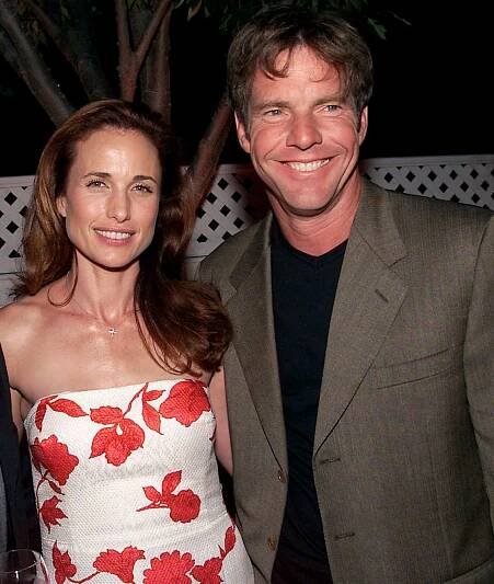 Andie Macdowell & Dennis Quaid during HBO Dinner With Friends. (Photo by Jeff Kravitz/FilmMagic)