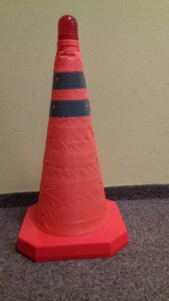 Skládací kužel výstražný 45cm