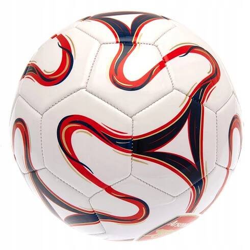 Fotbalový míč Arsenal FC, bílý, barevný znak, vel. 5 Stav balení originální