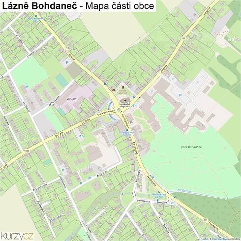 Lázně Bohdaneč - mapy | Kurzy.cz