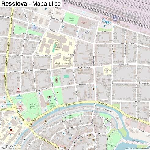 Resslova - mapy | Kurzy.cz
