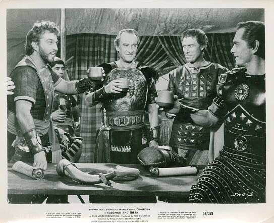 Šalamoun a královna ze Sáby - Fotosky - John Crawford, George Sanders, Yul Brynner
