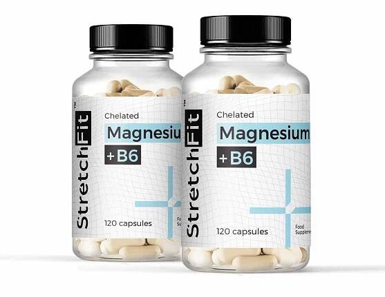 Magnesium Chelát + B6 - StretchFit™ 120 kapslí