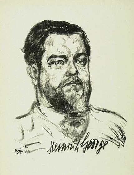 Porträt des Schauspielers Heinrich George, 1925