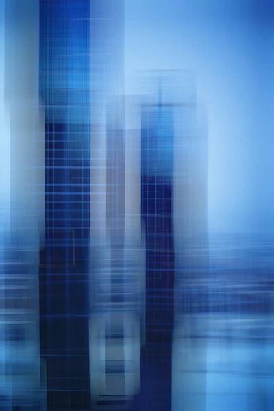 Photo blurred abstract / blue violet gradient background square bokeh, beautiful technological modern background, blurred lines abstract gray