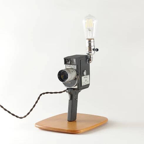 Holiday Zoom MM Vintage Camera Lamp with Dimmer