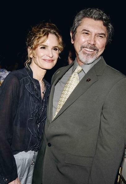 Kyra Sedgwick Lou Diamond Phillips new york 03 27 24