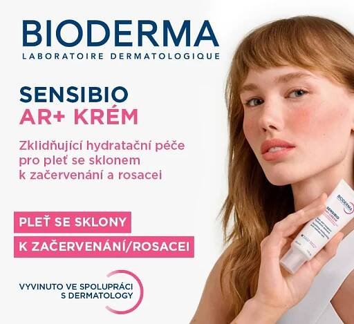 BIODERMA Sensibio AR+ pleťový krém 40 ml. Zklidňující hydratační péče pro pleť se sklony k začervenání a rosacei.