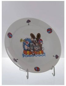 Porcelánový talíř mělký krteček a kamarádi - Crystal Porcelan