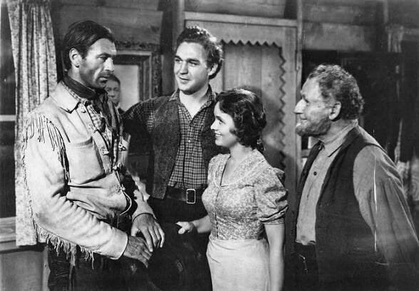 Člověk ze Západu - Z filmu - Gary Cooper, Forrest Tucker, Doris Davenport, Fred Stone