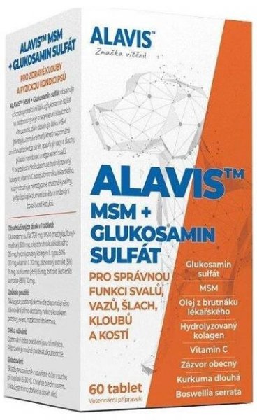 Alavis MSM + Glukosamin sulfát 60 tbl.