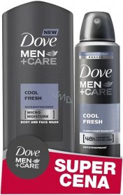 Dove Men + Care Cool Fresh shower gel 250 ml + antiperspirant spray for men 150 ml, duopack - VMD parfumerie - drogerie